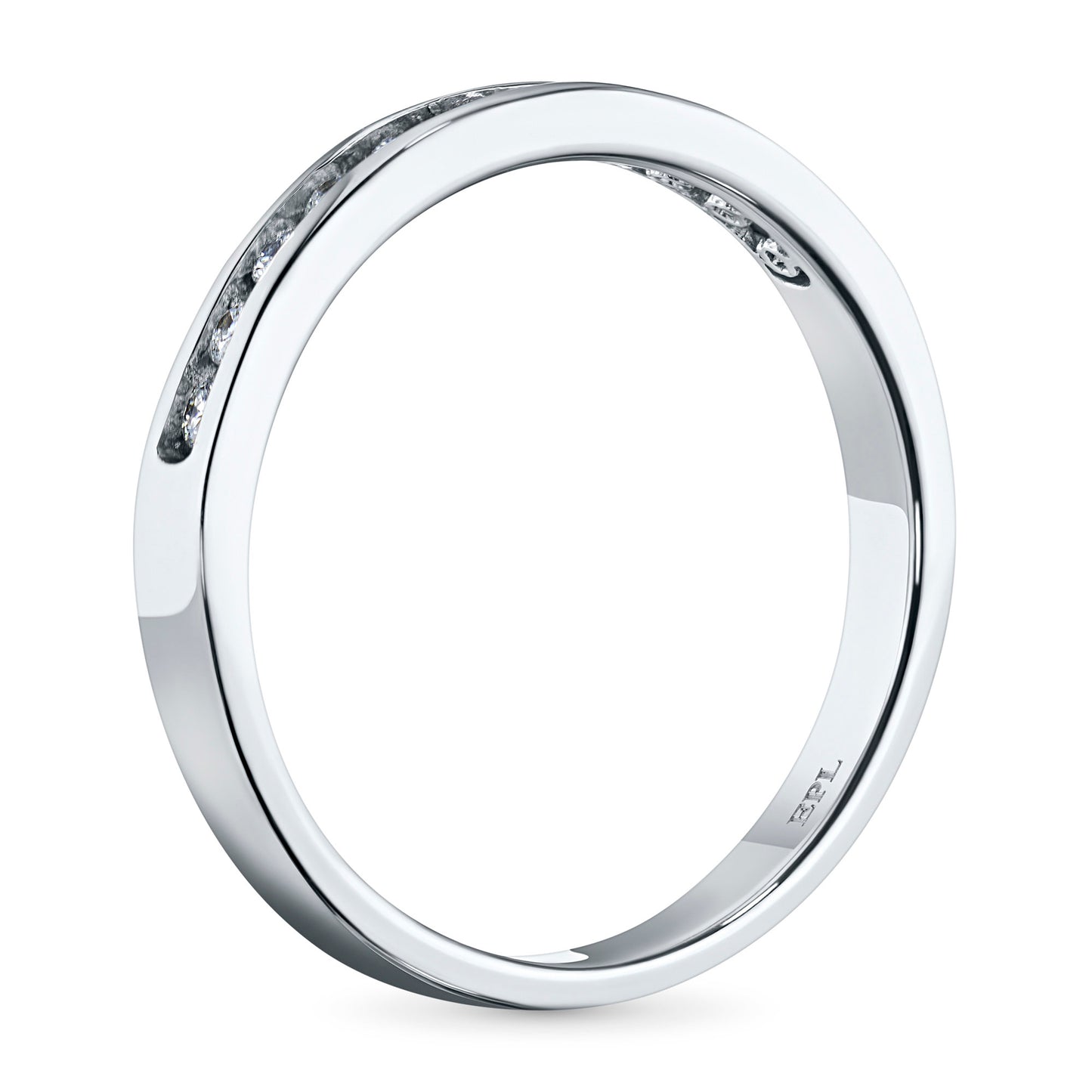Sterling Silver Ring with 11 Round-Cut Lab-Created Diamonds 0.201 CT.TW